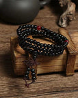 Mala Tibetana In Legno - Rosario CONTA MANTRA 108 grani - Clorophilla Shop