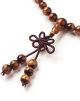 Mala Tibetana in Occhio di Tigre con Chakra - Collana Rosario - Clorophilla Shop