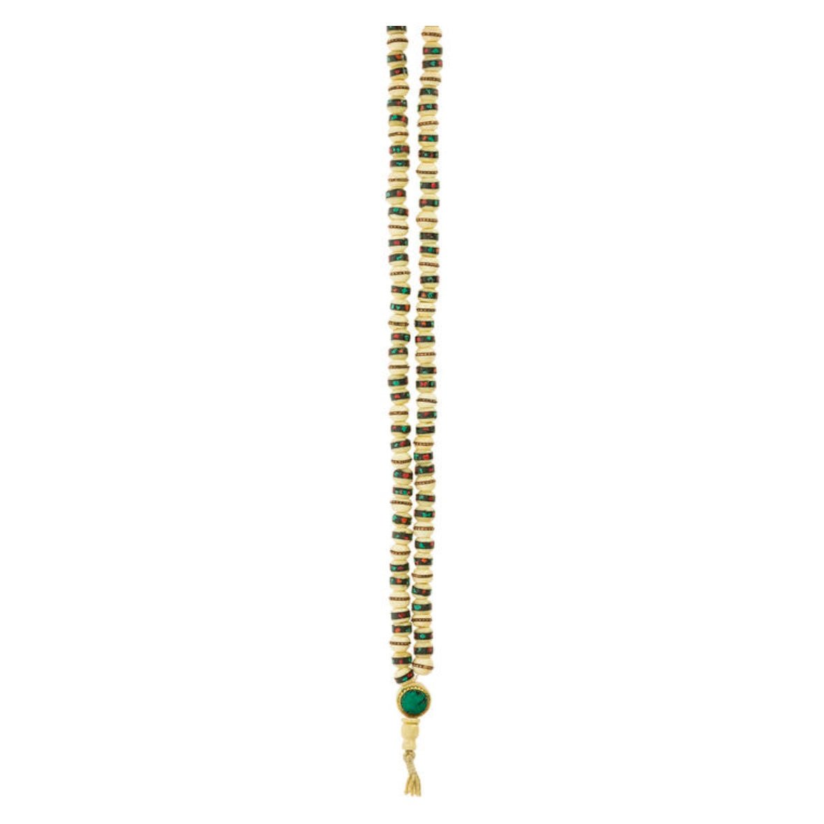 Mala Tibetana in Osso di Yak - Collana Rosario 108 Grani - Clorophilla Shop