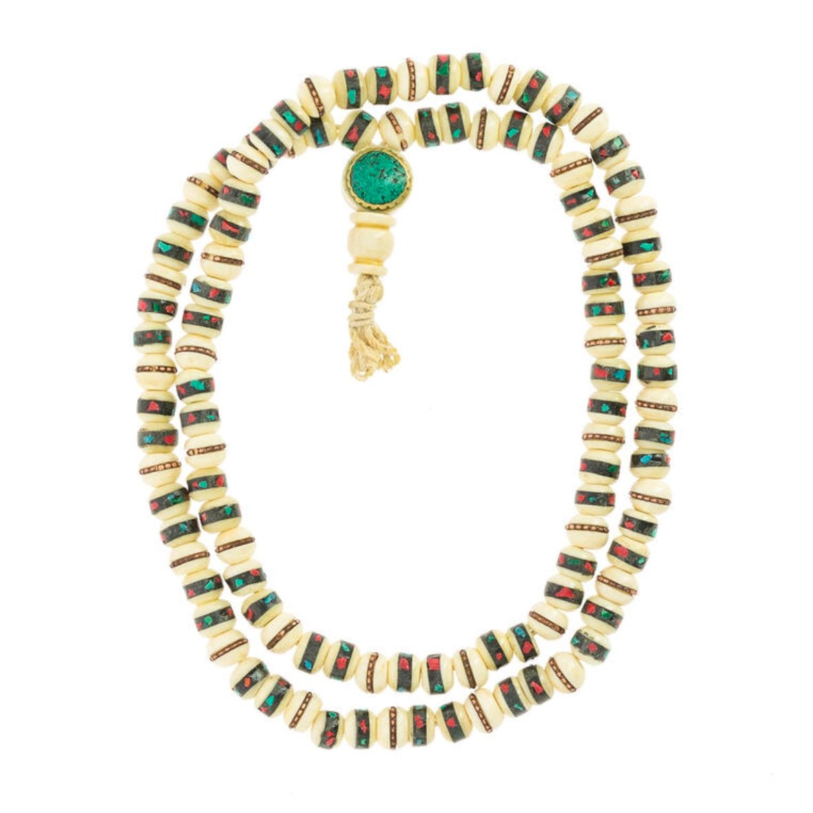 Mala Tibetana in Osso di Yak - Collana Rosario 108 Grani - Clorophilla Shop