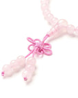 Mala Tibetana in Quarzo rosa con Chakra - Collana Rosario - Clorophilla Shop