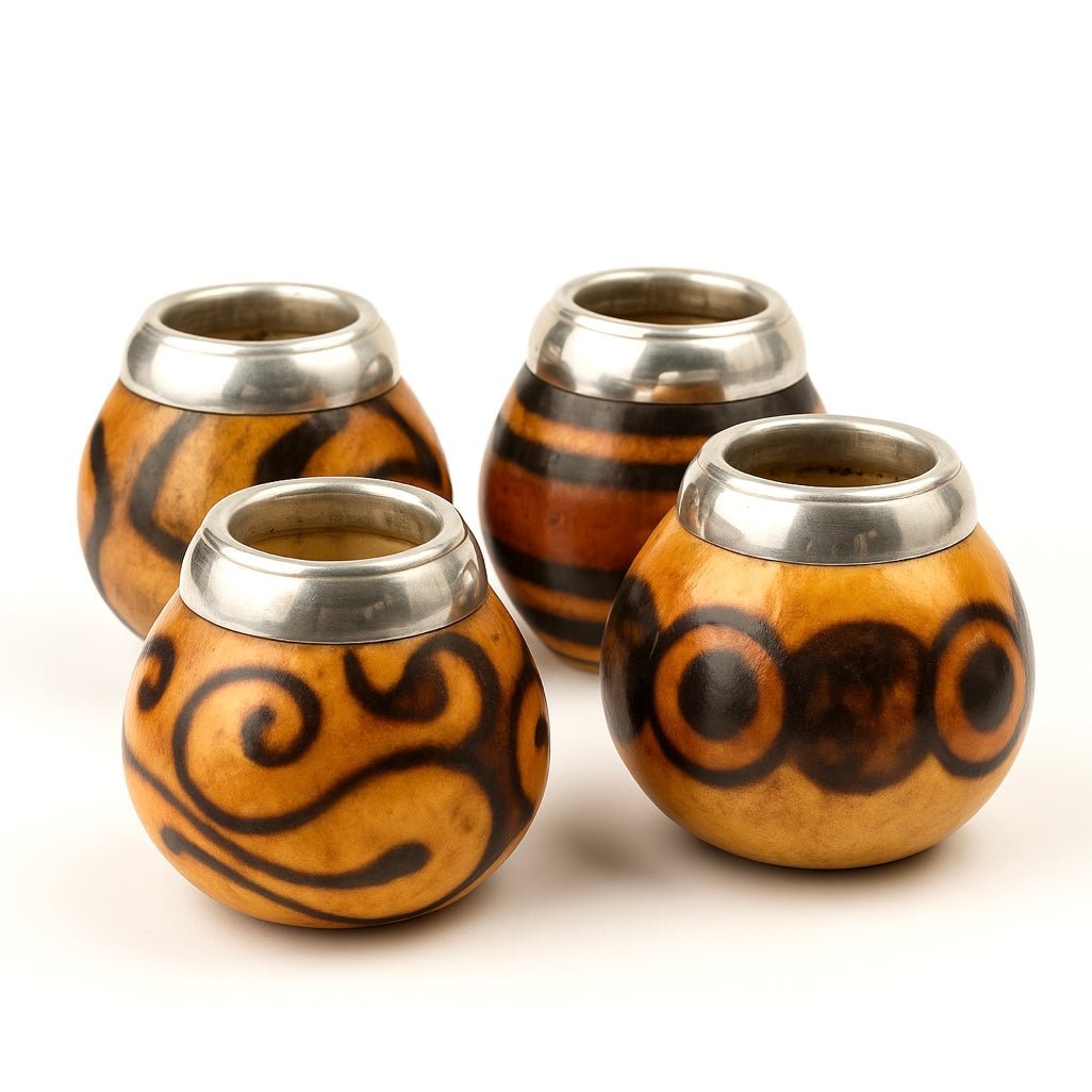 MATE CALABAZA DECORATA CON VIROLA - Clorophilla Shop
