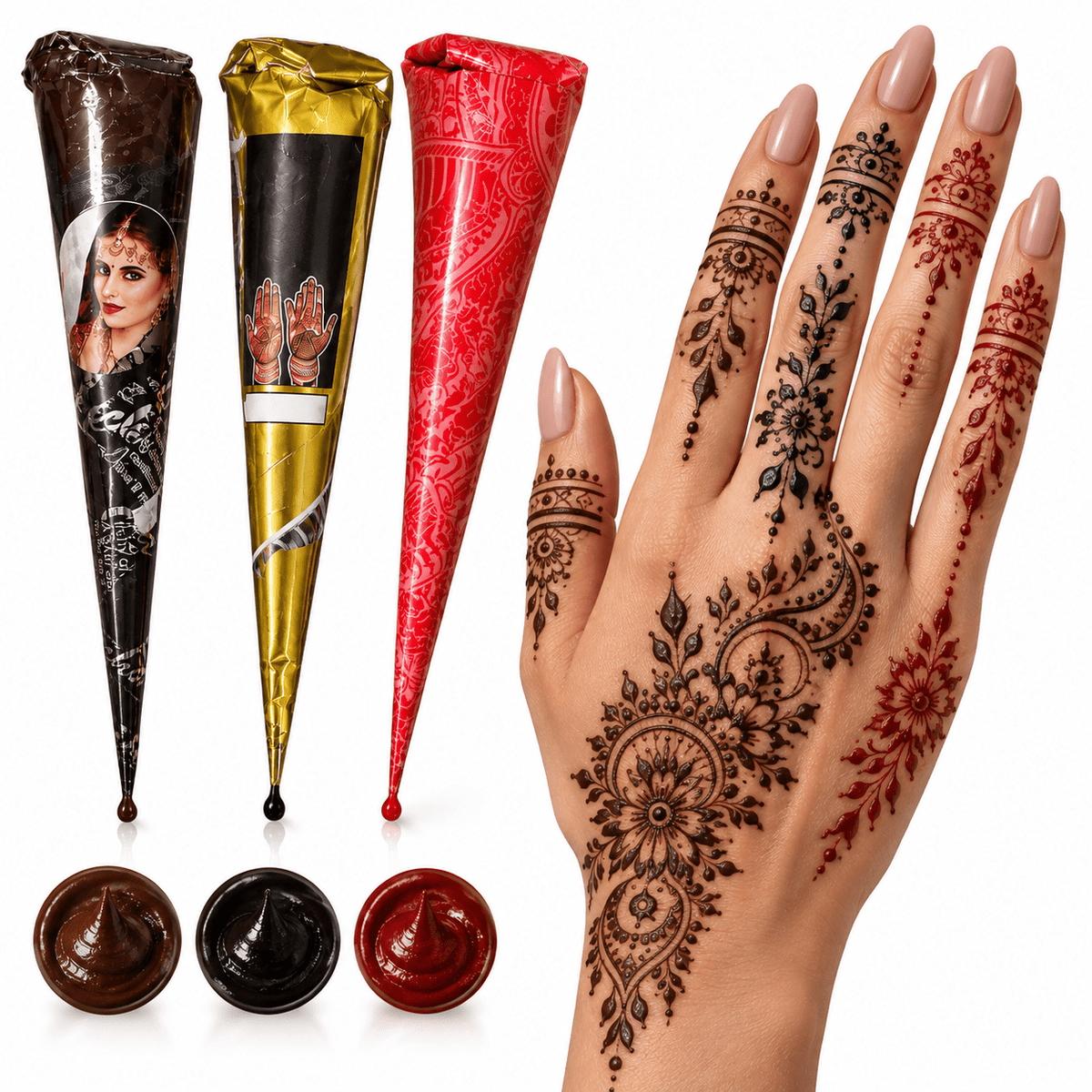 MEHNDI GOLECHA CONO HENNÈ PER TATUAGGI - Clorophilla Shop