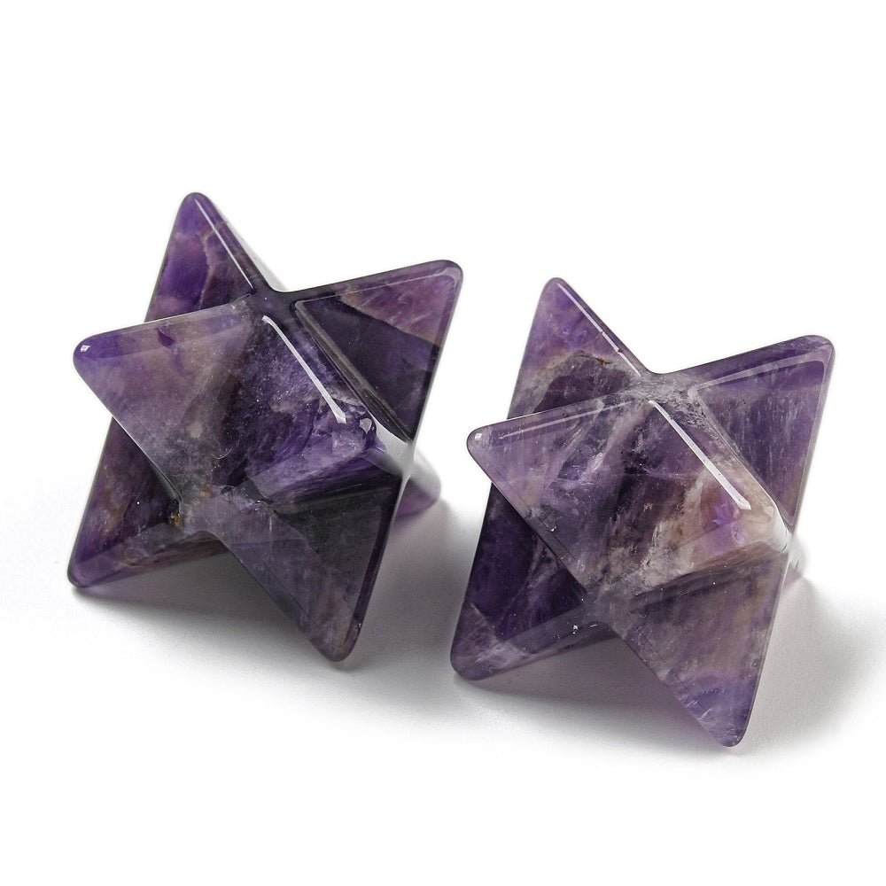Merkaba in Ametista Naturale AA - Clorophilla Shop