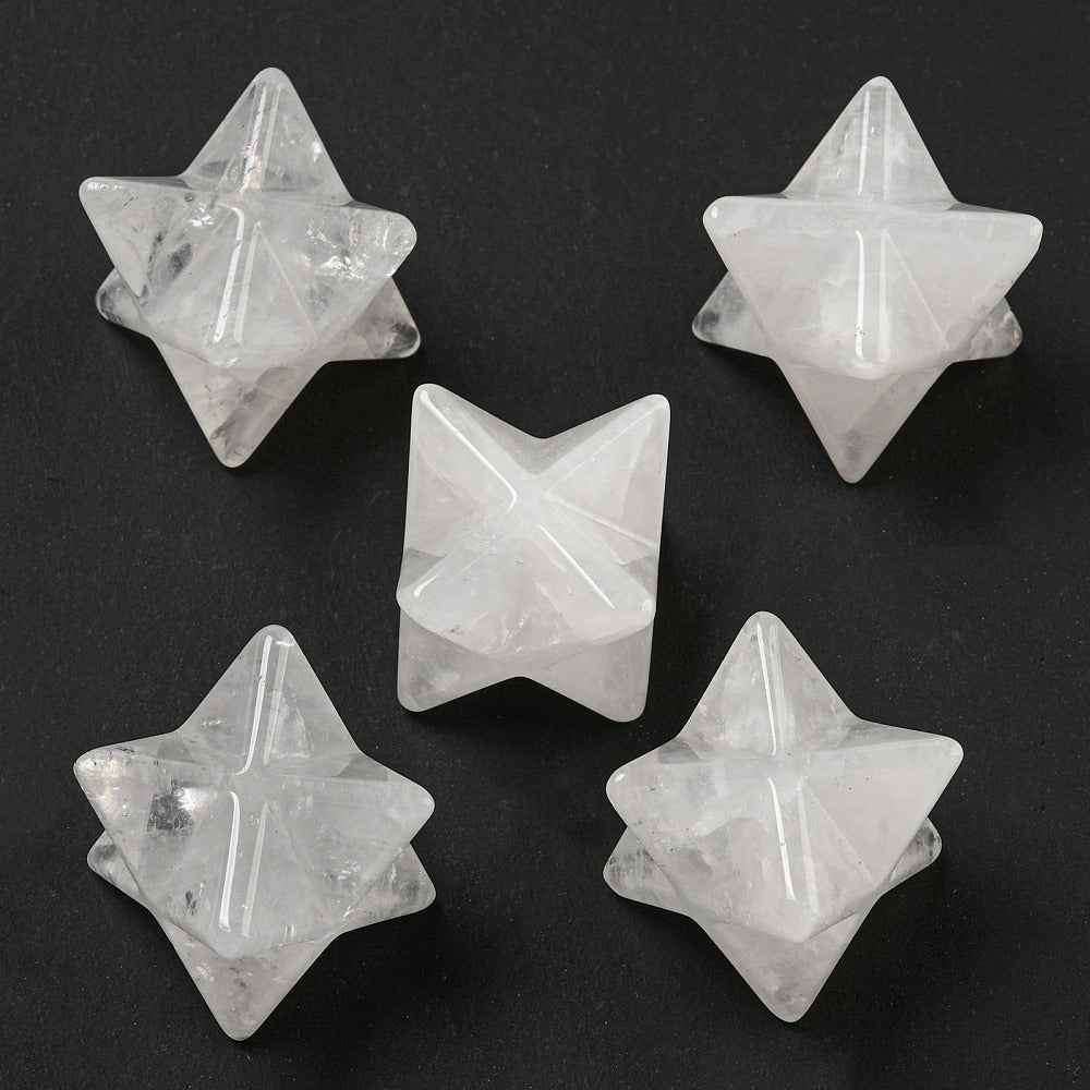 Merkaba in Cristallo di Rocca Naturale - Clorophilla Shop