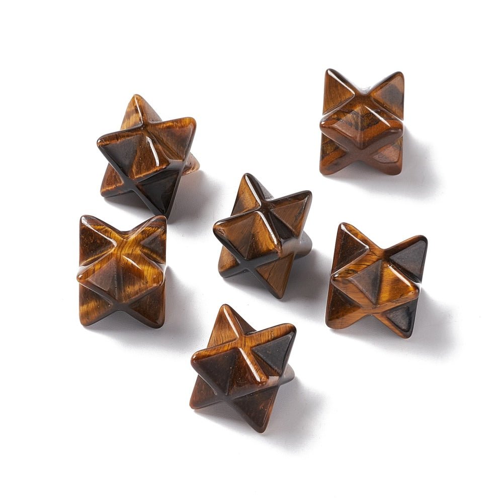 Merkaba in Occhio di Tigre Naturale - Clorophilla Shop