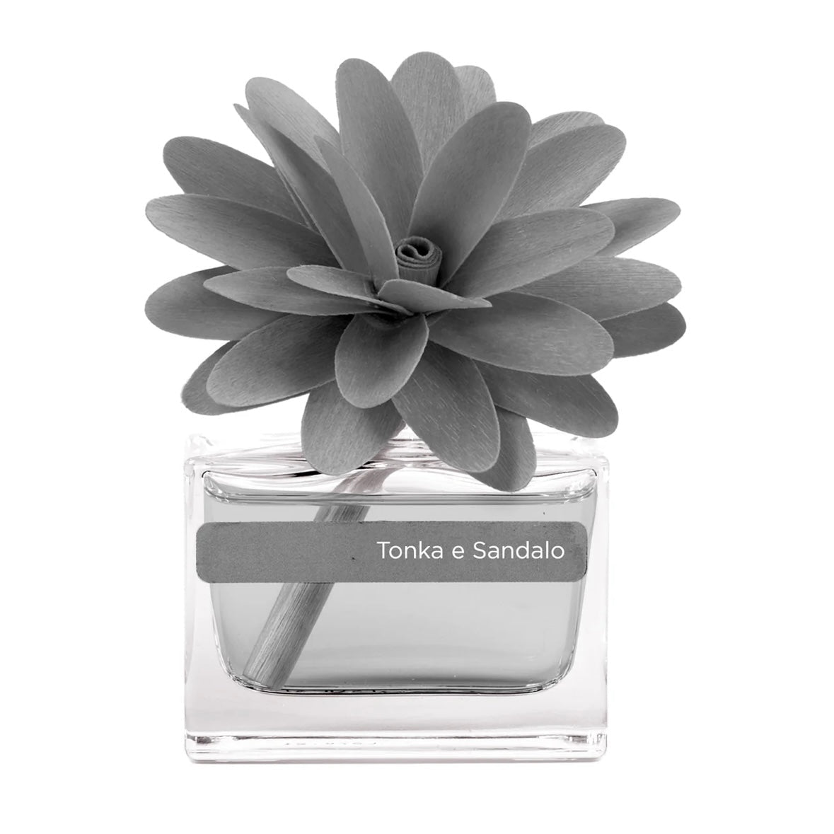 MUHÀ Flower Diffuser Tonka e Sandalo - Profumatore d'ambiente con fiore - Vari formati - Clorophilla Shop