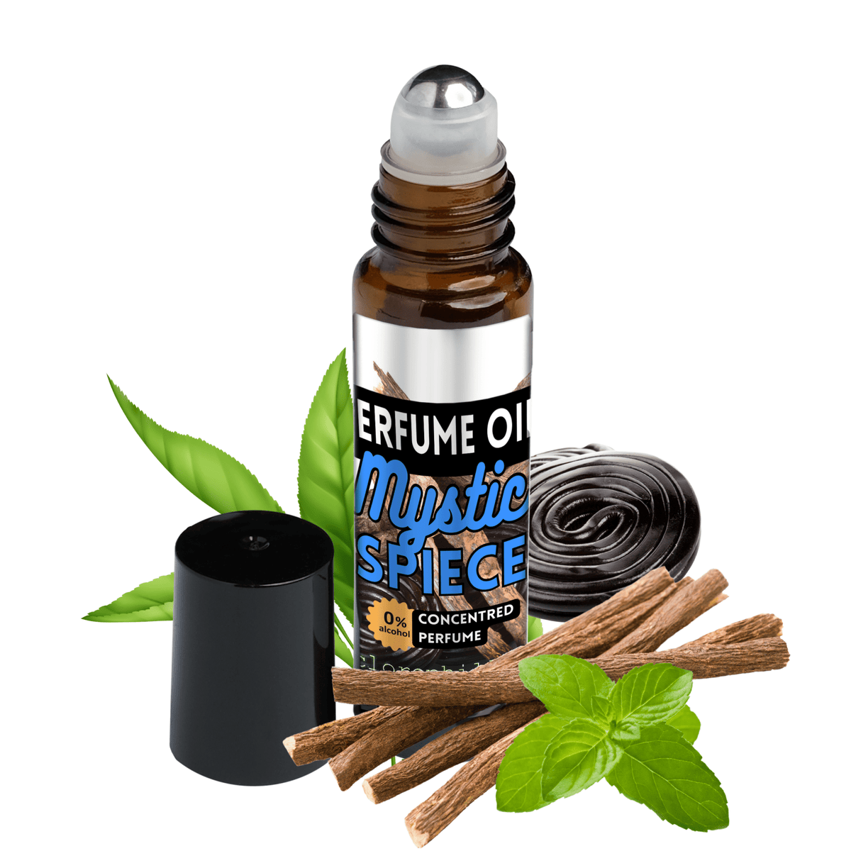MYSTIC SPICE Profumo incenso in Olio roll-on - Fragranza Liquirizia misitca - Clorophilla Shop