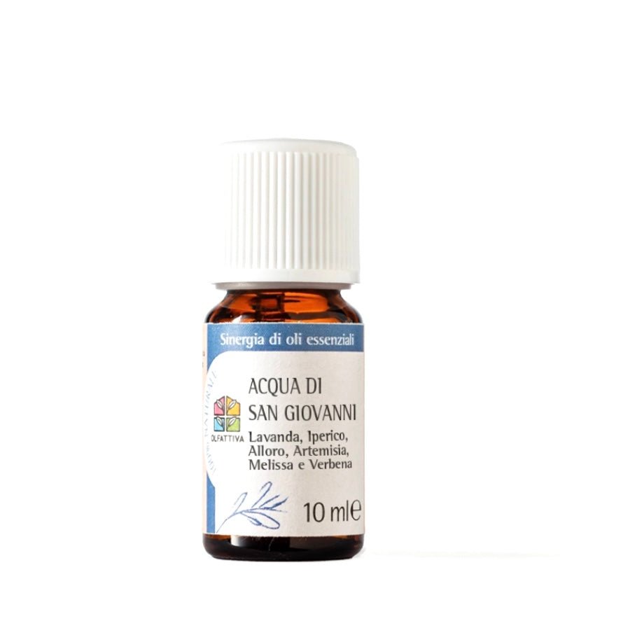 OLFATTIVA OLIO ESSENZIALE ACQUA DI SAN GIOVANNI - Lavanda, Iperico, Salvia, Alloro, Verbena, Melissa - Clorophilla Shop