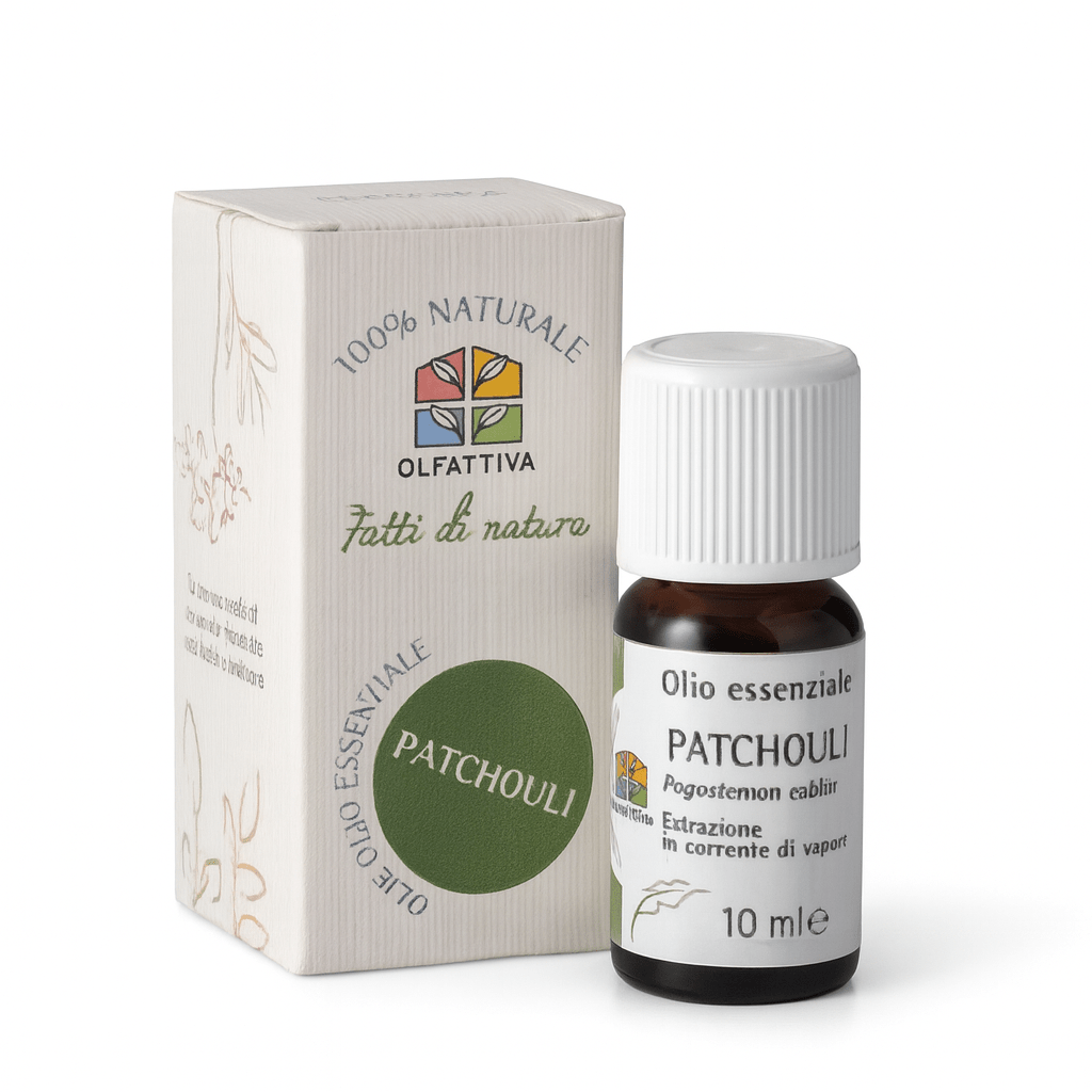 OLFATTIVA OLIO ESSENZIALE PATCHOULI - Connessione mente e corpo - Clorophilla Shop