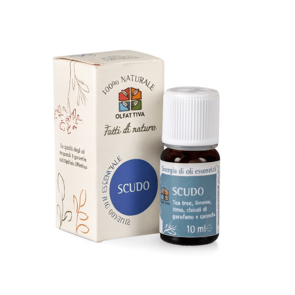 OLFATTIVA OLIO ESSENZIALE SCUDO - Azione antibatterica e antivirale - Clorophilla Shop