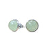 Orecchini in argento 925 con pietra Avventurina verde - 8mm - Clorophilla Shop