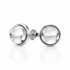 Orecchini in argento 925 con pietra Cristallo di Rocca - 8mm - Clorophilla Shop