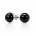 Orecchini in argento 925 con pietra Tormalina Nera - 8mm - Clorophilla Shop