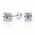 ORECCHINI SOLITARIO IN MOISSANITE SFACCETTATA - Argento 925 - Clorophilla Shop