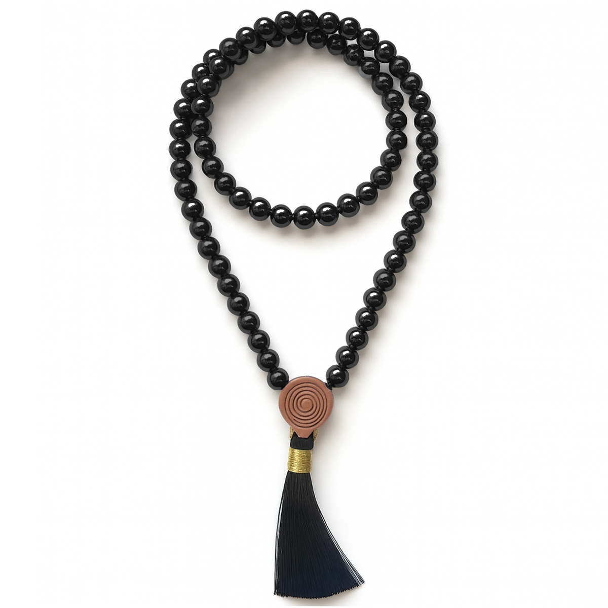 MALA TIBETANA IN OSSIDIANA NERA - Protezione profonda e trasformazione interiore | Scopri su Clorophilla Shop