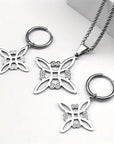 Parure Nodo della Strega in Acciaio – Protezione e Forza Interiore - Clorophilla Shop