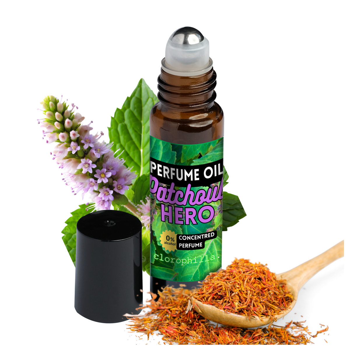 PATCHOULI HERO Profumo incenso in Olio roll-on - Fragranza orientale al Patchouli | Scopri su Clorophilla Shop