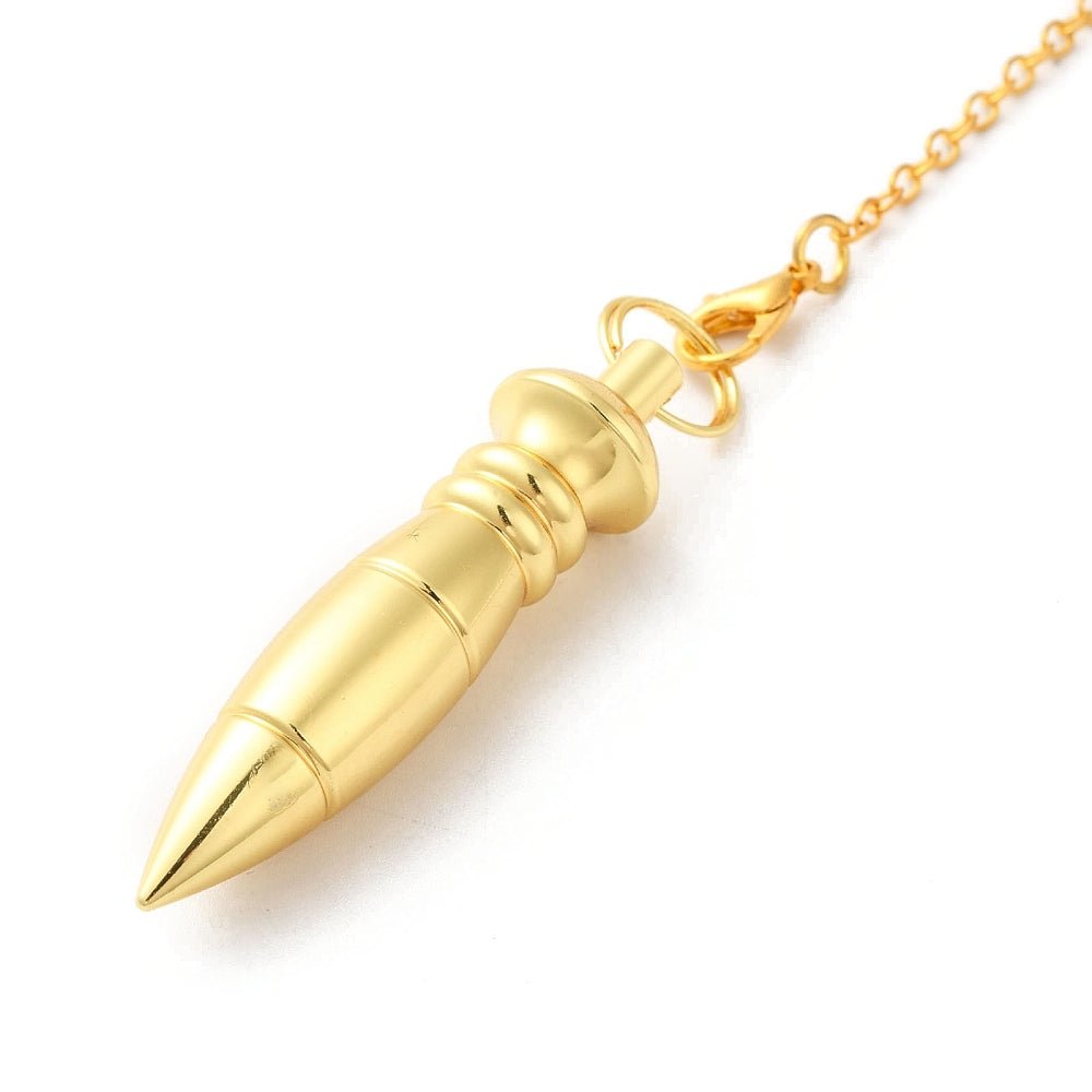 Pendolo Divinatorio in Ottone - colorazione casuale - Clorophilla Shop
