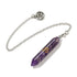 Pendolo Divinazione in Ametista con Simbolo Om - Calma e Stress - Clorophilla Shop