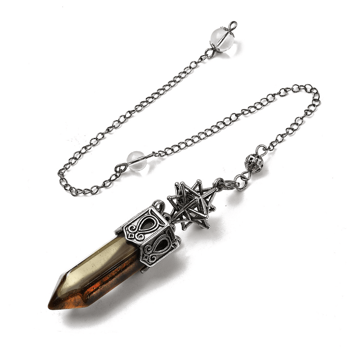Pendolo in Occhio di tigre - Forza e coraggio - Clorophilla Shop