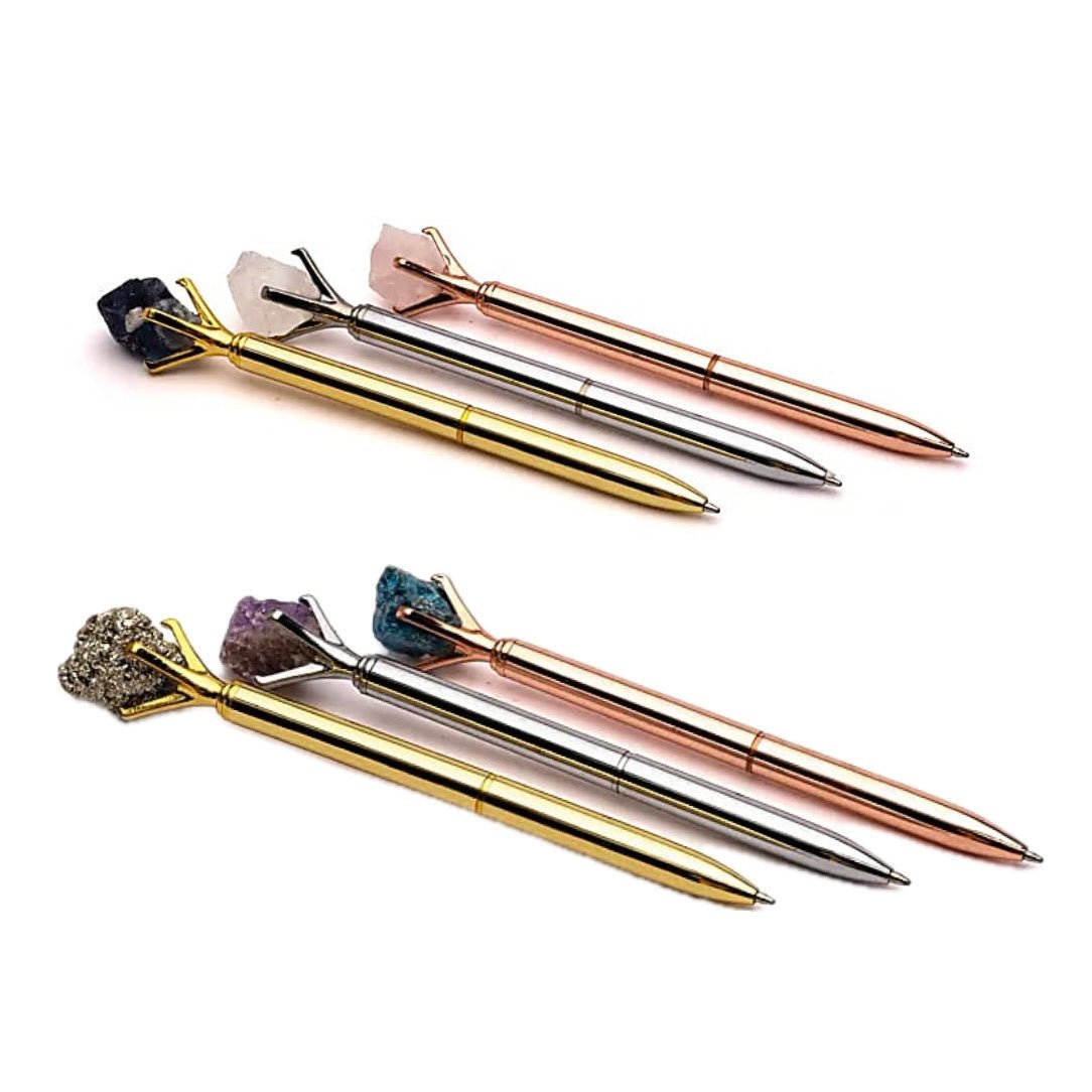 PENNA CON PIETRA GREZZA - Diverse varianti - Clorophilla Shop