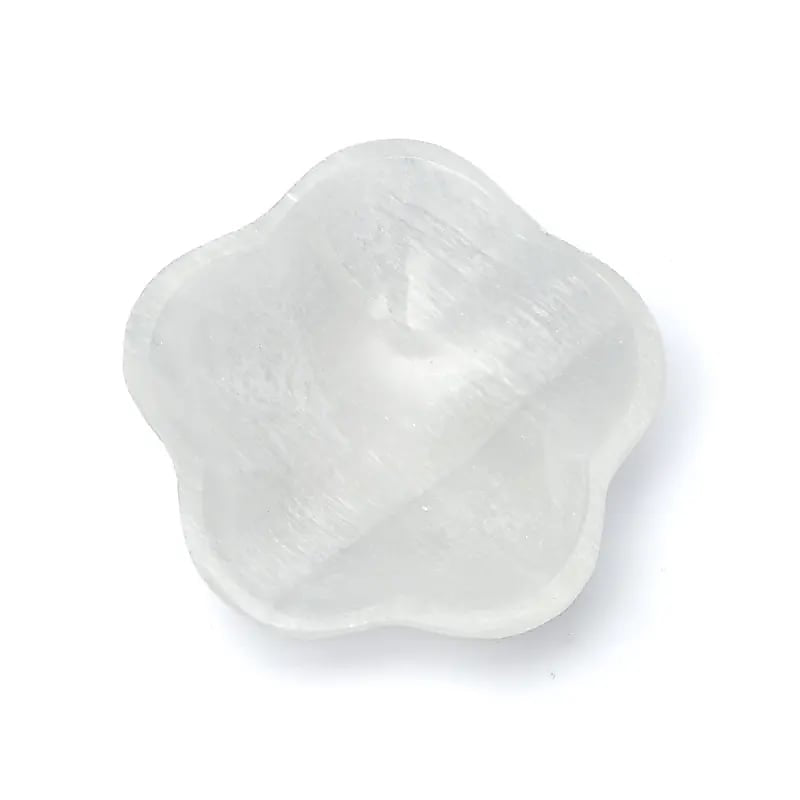 Piatto a forma di fiore in Selenite - Clorophilla Shop