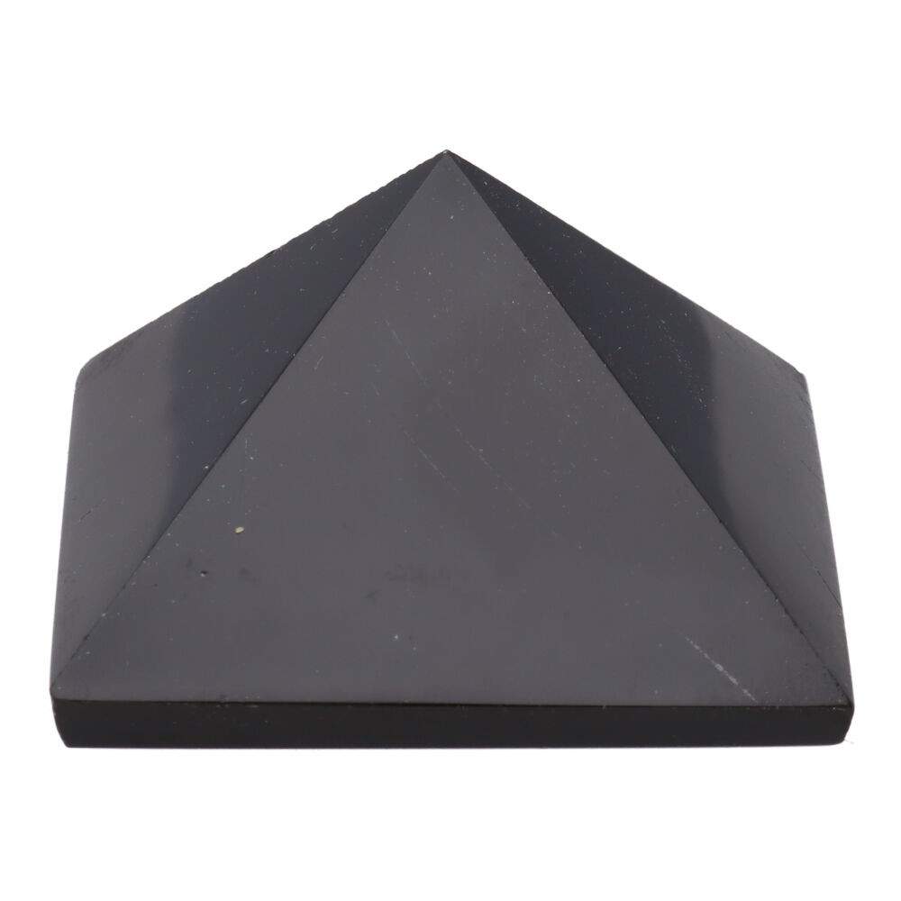 PIRAMIDE IN OSSIDIANA NATURALE - negatività ed introspezione - Clorophilla Shop