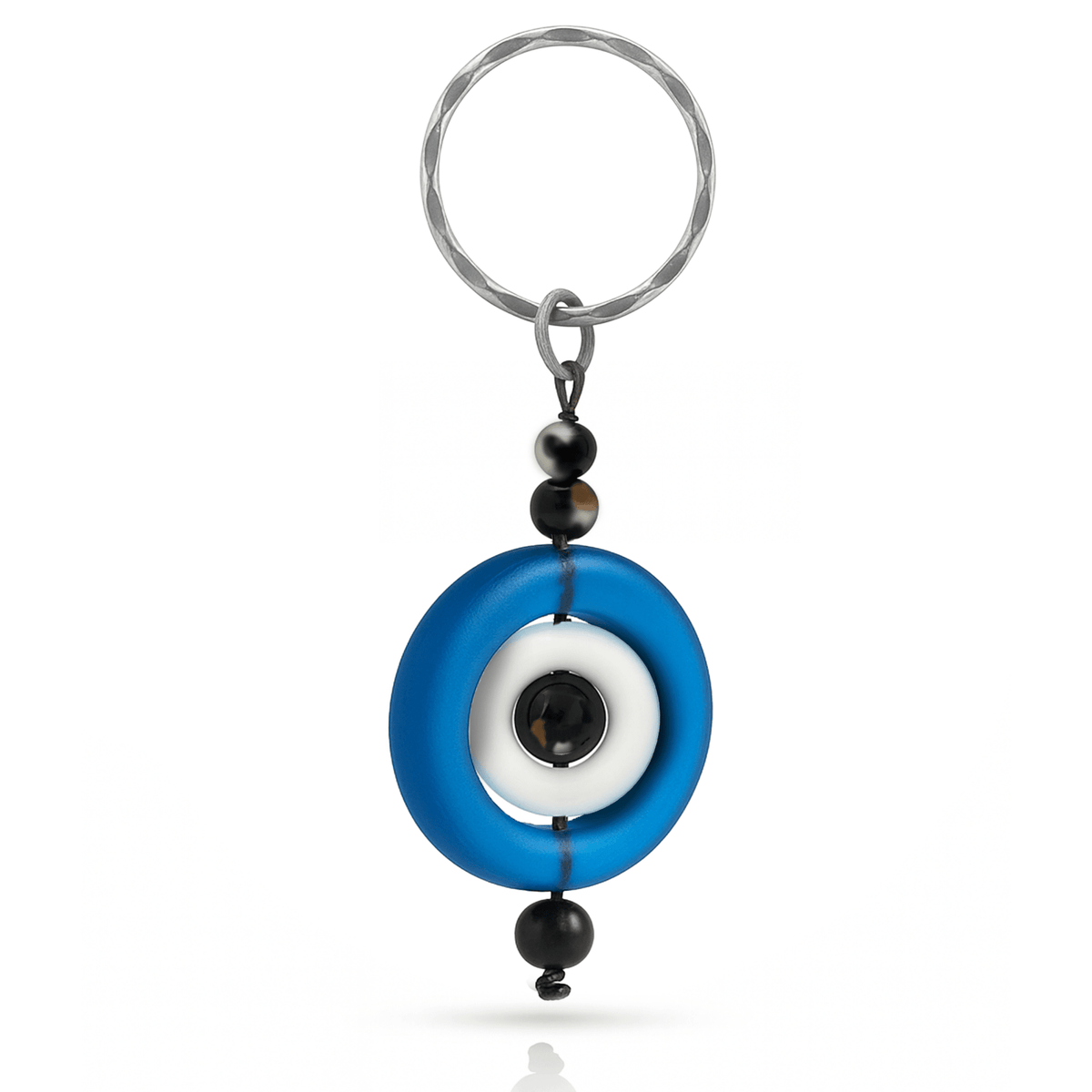 Portachiavi OCCHIO DI NAZAR E TORMALINA - Protezione energie negative e Malocchio - Clorophilla Shop