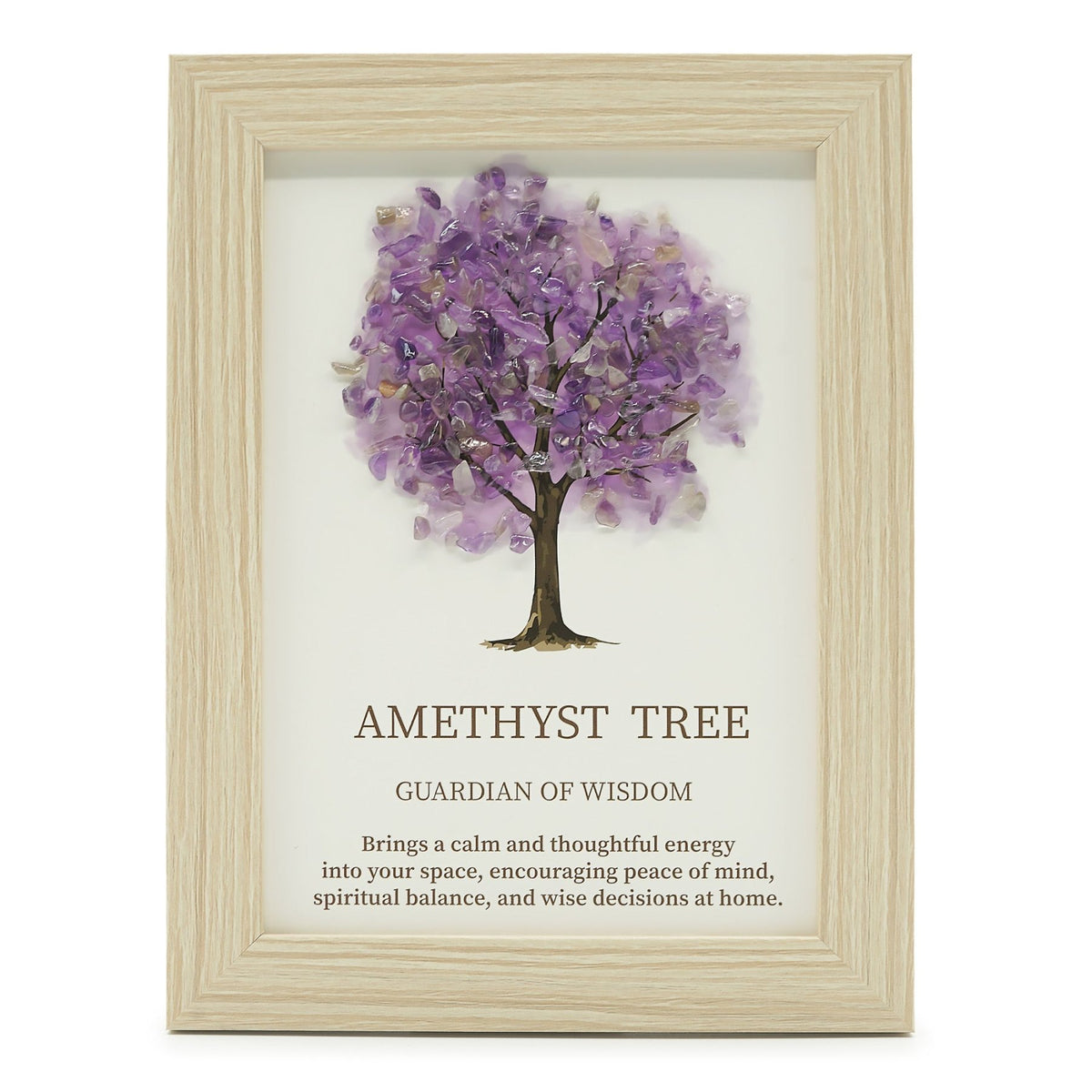 QUADRO CON ALBERO DELLA VITA IN AMETISTA - Guardiano della saggezza - Clorophilla Shop