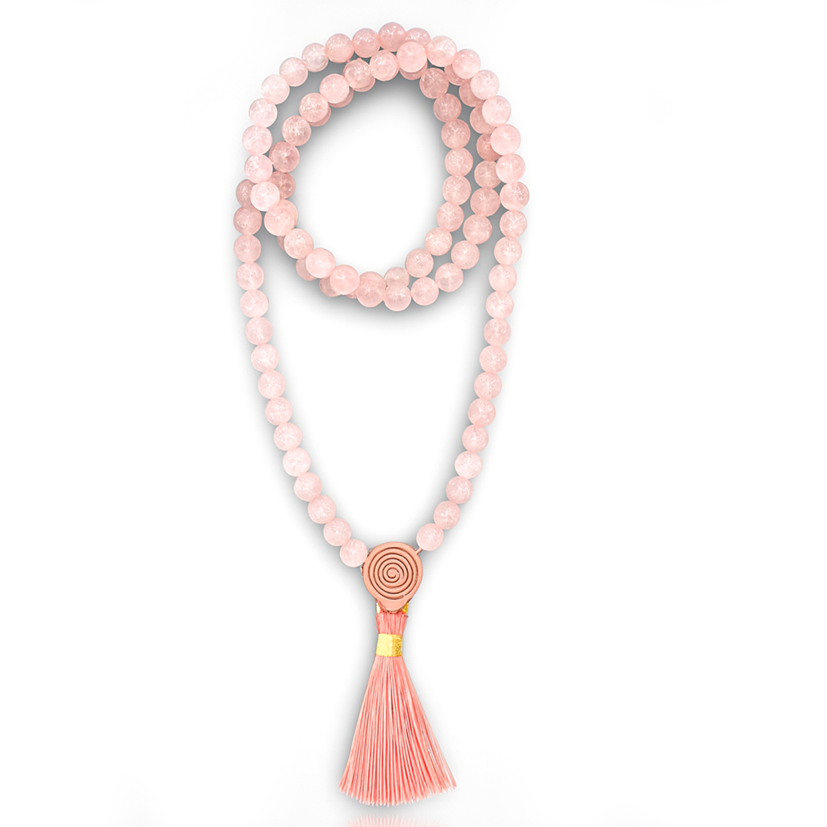 MALA TIBETANA IN QUARZO ROSA - Amore, dolcezza e armonia emotiva | Scopri su Clorophilla Shop
