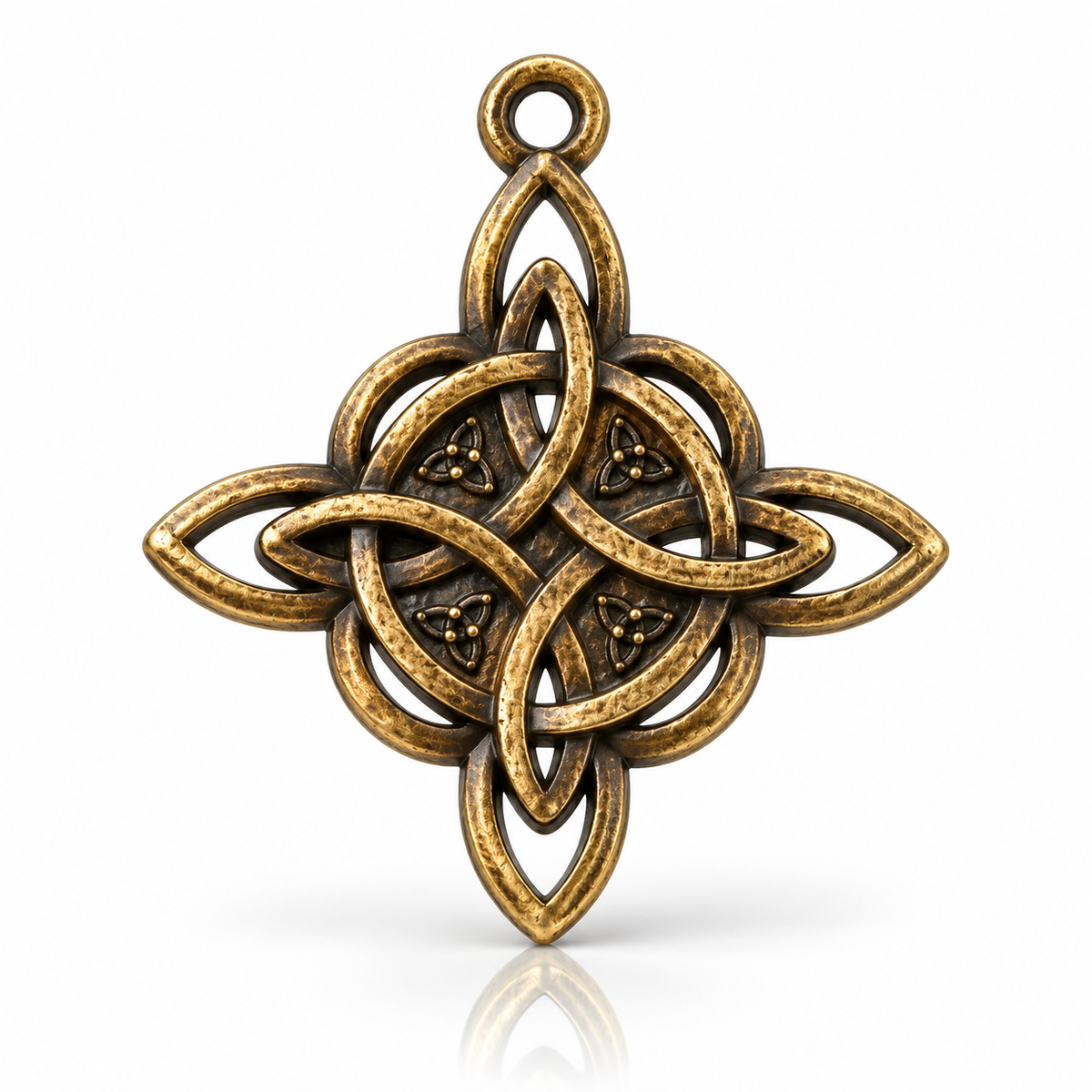 Ciondolo Triquetra – Nodo della Trinità in Bronzo Antico