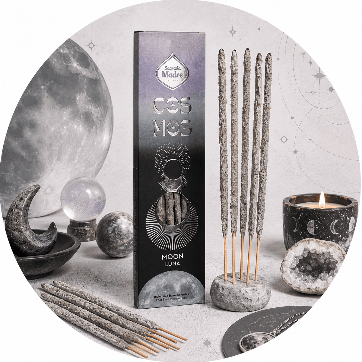 SAGRADA MADRE INCENSO LINEA COSMOS - Luna - Clorophilla Shop