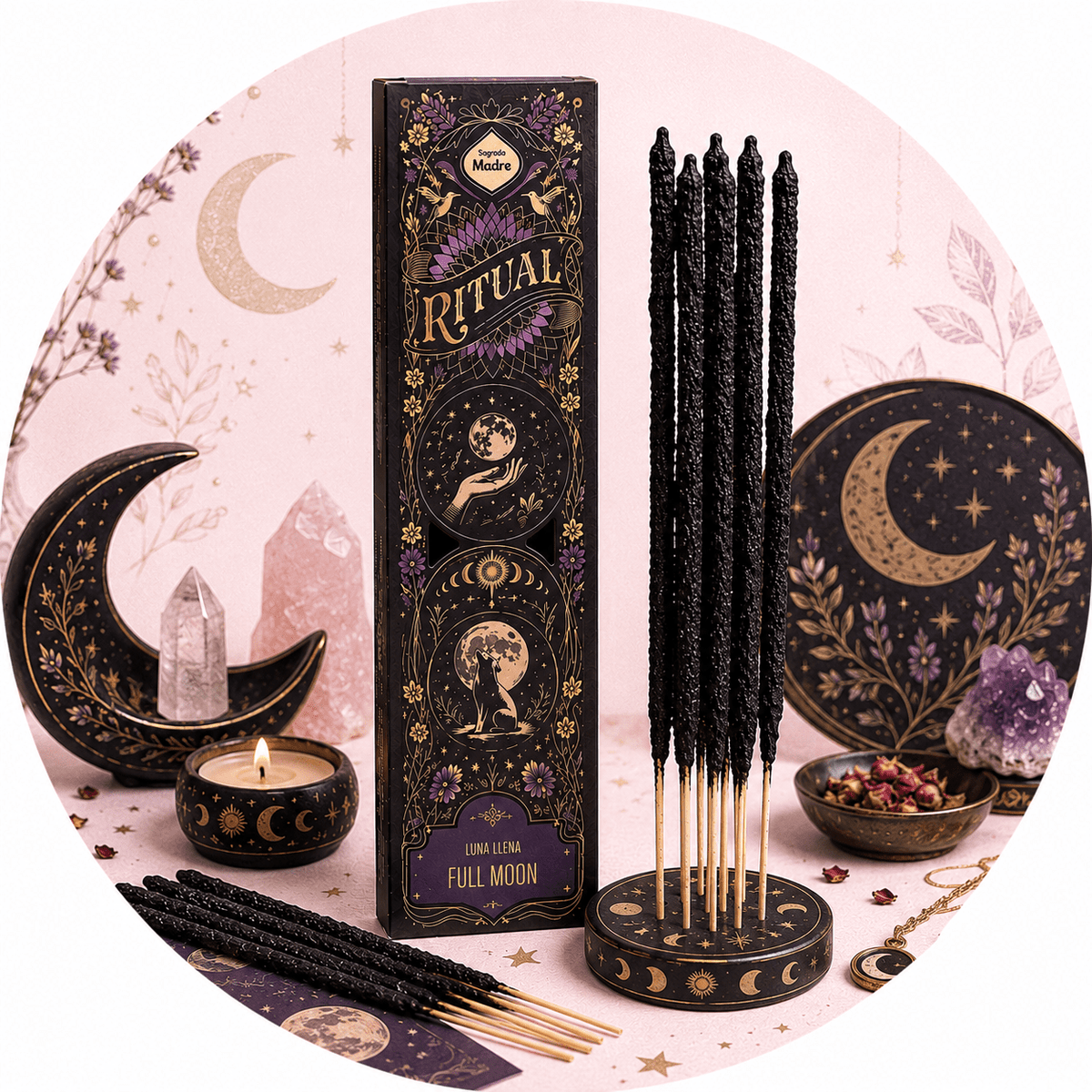 SAGRADA MADRE INCENSO LINEA RITUAL - Luna piena - Clorophilla Shop
