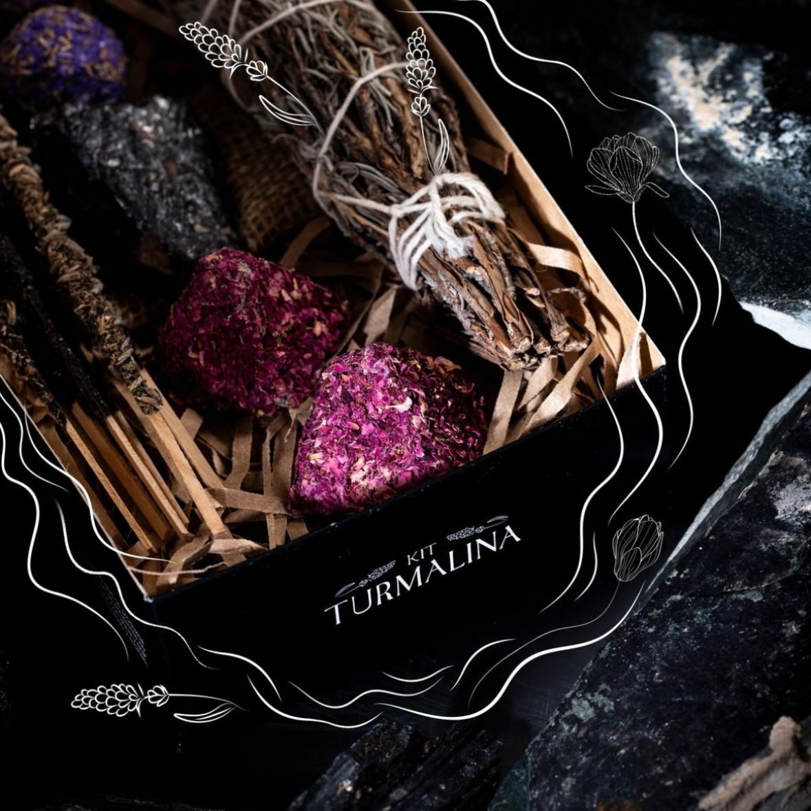 SAGRADA MADRE KIT INCENSO - Tormalina nera - Clorophilla Shop