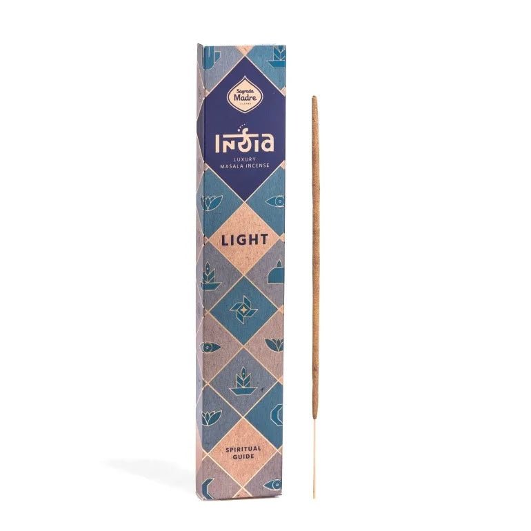 Sagrada Madre Linea India Incenso in bastoncini - Luce, Illuminazione e purezza - Clorophilla Shop