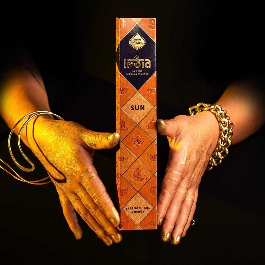 Sagrada Madre Linea India Incenso in bastoncini - Sole, Energia vibrante - Clorophilla Shop