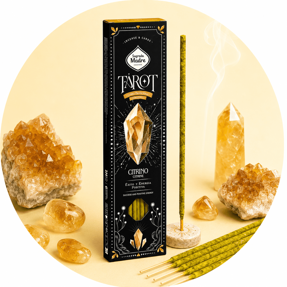 SAGRADA MADRE TAROT GEMAS - Citrino - Clorophilla Shop