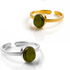 Samsara - Anello Moldavite in argento 925 naturale con garanzia, regolabile - Clorophilla Shop