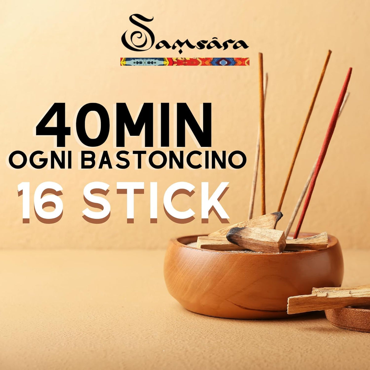 SAMSARA ANTI TABACCO - Incenso in Stick Artigianale - Clorophilla Shop