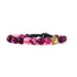 SAMSARA BRACCIALE TIBETANO IN AGATA FUCSIA STRIATA - Energia, creatività e vitalità - Clorophilla Shop