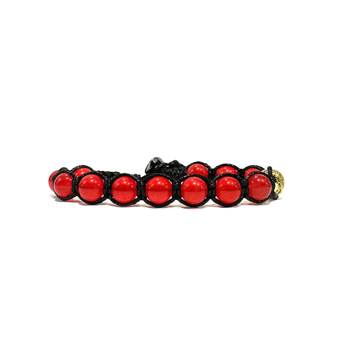 SAMSARA BRACCIALE TIBETANO IN AGATA ROSSA - Vitalità, stabilità ed energia - Clorophilla Shop