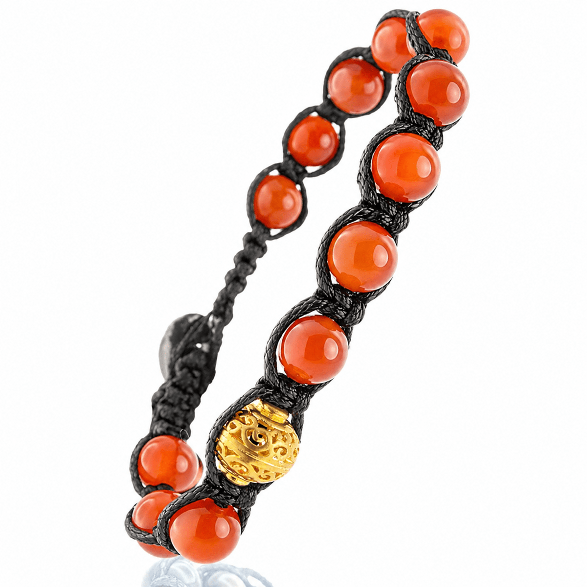 SAMSARA BRACCIALE TIBETANO IN CORNIOLA - Energia, vitalità e motivazione - Clorophilla Shop