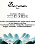 SAMSARA BRACCIALE TIBETANO IN OCCHIO DI TIGRE - Forza, coraggio e determinazione - Clorophilla Shop