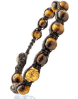 SAMSARA BRACCIALE TIBETANO IN OCCHIO DI TIGRE - Forza, coraggio e determinazione - Clorophilla Shop