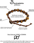 SAMSARA BRACCIALE TIBETANO IN OCCHIO DI TIGRE - Forza, coraggio e determinazione - Clorophilla Shop