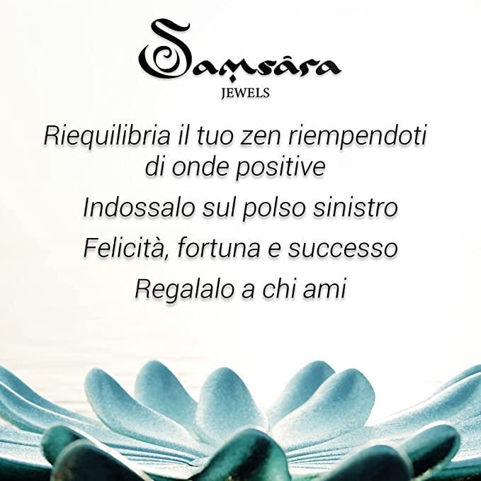 SAMSARA BRACCIALE TIBETANO IN OCCHIO DI TIGRE - Forza, coraggio e determinazione - Clorophilla Shop