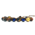 SAMSARA BRACCIALE TIBETANO IN OCCHIO DI TIGRE MULTICOLOR - Energia, vitalità e forza - Clorophilla Shop