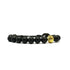 SAMSARA BRACCIALE TIBETANO IN ONICE NERO OPACO - Protezione, forza e intenzione - Clorophilla Shop
