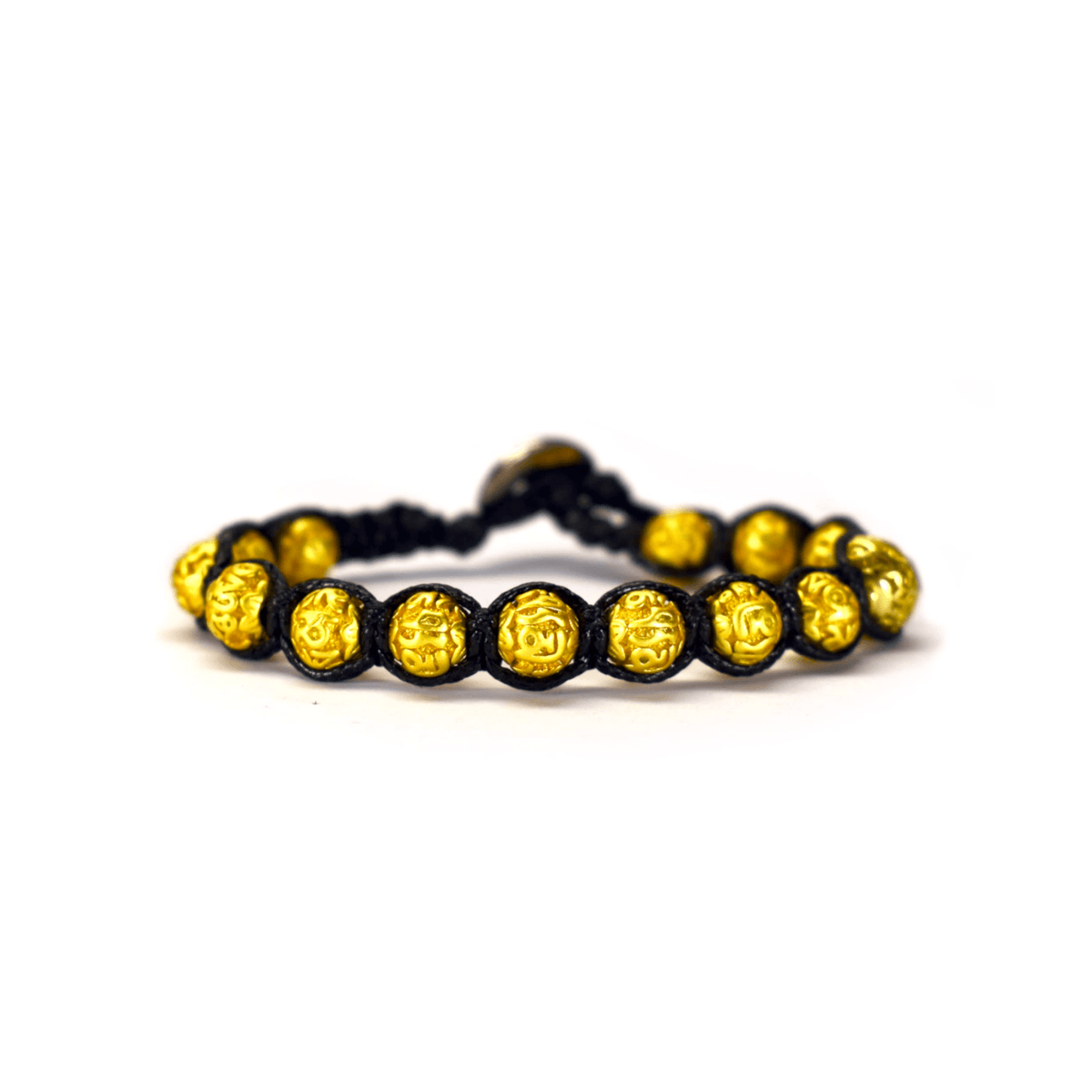 SAMSARA BRACCIALE TIBETANO IN OTTONE E MANTRA - Presenza, potere e consapevolezza - Clorophilla Shop